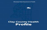 Clay County Health Proöle - MS State Department of Healthmsdh.ms.gov/msdhsite/files/profiles/Clay.pdf · Clay County Health Profile Percent of Adults (18 years or older) By Self