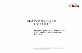 BEAWebLogic Portal€¦ · WebLogic Portlets for SAP Administration Guide 1 WebLogic Portlets for SAP Administration Guide This document explains how to administer the BEA WebLogic
