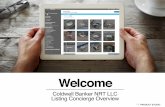 Getting Started with Listing Concierge...Listing Concierge Dashboard • The tiles on the dashboard show the various products you have access to or will have access to once the Listing