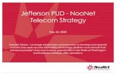 Jefferson PUD -NoaNet Telecom Strategy Minimal Growth/Investment –Make existing fiber available via lit or dark service with minimal operating or capital costs coupled with low risk