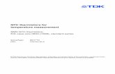 NTC thermistors for temperature measurement · 2020-01-21 · NTC thermistors for temperature measurement SMD NTC thermistors, EIA case size 0603 (1608), standard series ... SMD NTC