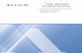 THE ALGER PORTFOLIOS - VALICfile/AG0007.pdf · THE ALGER PORTFOLIOS. Table of Contents AGER MD CAP GROWH PORFOO ... as value. As long as this persists, it may be an incremental tailwind