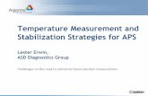 Temperature Measurement and Stabilization Strategies for APS...Apr 29, 2013  · Temperature Measurement and Stabilization Strategies for APS by Lester Erwin 21 20 pump stations 75