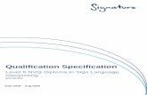 QUALIFICATION SPECIFICATION - Signature...INT6 Qualification Specification 2 Essential requirements Candidates are expected to have language competence in both languages for which