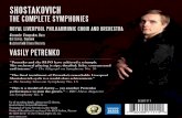 SHOSTAKOVICH · – The Telegraph on Symphony No. 10 “The final instalment of Petrenko’s remarkable Liverpool Shostakovich cycle is a world-class achievement.” – ˜ e Sunday