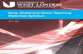Early Childhood Music Teaching Diplomas Syllabus · London College of Music . The London College of Music (LCM) is one of the largest specialist Music and Performing Arts institutes