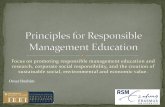 Focus on promoting responsible management education and ...schools.aucegypt.edu/Business/BESTMENA2011/PRME/Documents/… · Marketing is the process of planning and executing conception,