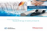 Thermo Scientific SPECTRONIC 200 Brochure...Designed for the Teaching Laboratory Thermo Scientific SPECTRONIC spectrophotometers have served as core analytical instruments in school,