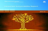 Corporate Sustainability Report - Tata Consultancy Services€¦ · report being for Financial Year 2013-14.This is TCS' Ninth Sustainability Report, for Financial Year 2014-15 (April