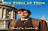 TheO xfordU niversity DoctorW ho SocietyM agazine The Tides of … · 2010-08-24 · TheO xfordU niversity DoctorW ho SocietyM agazine ... I wrote in my second leader – ‘Conversely,