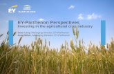 CropMarket EY-Parthenon Perspectives FINAL ScoreApproved ... · EY-Parthenon Perspectives Investing in the agricultural crop industry Sean Levy, Managing Director, ... (grain), soybeans,