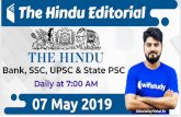 07 May 2019 - wifistudy: India's No. 1 Study Platform for ... · 07 May 2019 Editorial by Vishal Sir. THE HINDU EDITORIAL ANALYSIS ... Anil Ambani Quiz Game Editorial by Vishal Sir.