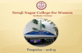 Prospectus 2018-19 - Netaji Nagar Day College · The College has observed the 150th Birth anniversary of Kaviguru Rabindranath Tagore, Acharya P. C. Roy and Swami Vivekananda. It