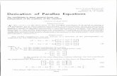 Derivation of Parallax Equations - ASPRS33)1… · Derivation of Parallax Equations The coefficients in these general forms are independent of the sequence of the rotations (A bstract