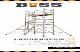 LADDERSPAN 3T...supported on the lowest rung of the bottom frame. Movement The tower should only be moved by manual effort, and only from the base. When moving the tower, beware of
