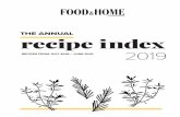 THE ANNUAL recipe index - Food & Home Entertaining · RECIPES FROM JULY 2018 – JUNE 2019 THE ANNUAL recipe index 2019