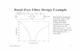 Band-Pass Filter Design Example - University of San Diegoekim/e194rfs01/lec19ek.pdf · Band-Pass Filter Design Example Attenuation response of a third-order 3-dB ripple bandpass Chebyshev