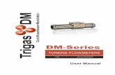 User Manual Turbine flowmeter - Trigas DM · User Manual DM-Series Turbine flowmeter TrigasDM GmbH – 2019/06 5 3. Description 3.1 Design and measuring principle . Turbine flow meters