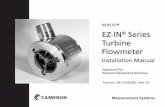 NUFLO™ EZ-IN Series Turbine Flowmetermbee.ae/wp-content/uploads/2012/04/MBEECameronNu... · EZ-IN® Series Turbine Flowmeter Manual 16 Reassembling the Hex-Body Meter An arrow indicating