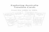 Exploration of Australia Timeline Cards · Saavedra discovers the northern coast of New Guinea. Portuguese explorer, Pedro Fernandez de Quiros discovers the islands of ... instead,