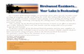 IRXU - City of Birchwood Village · Birchwood Residents„, Your Lake is Beckoning! As a resídenr of'BírchwoodVíffage, an annuaffee of $35 arrows you rhe "members onry' _prívífege