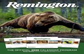 THE OFFICIAL 2020 CALENDAR PROGRAM - Remington …Remington Arms Marketing Co-Op 1816 Remington Circle SW Huntsville, AL 35824 Email: marketingsupport @remington.com Remington Direct
