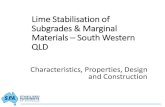 Lime Stabilisation of Subgrades & Marginal Materials South …ipweaq.intersearch.com.au/ipweaqjspui/bitstream/1/3822/1... · 2018-06-06 · Lime Stabilisation of Subgrades & Marginal