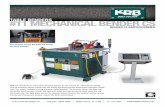 #11 MECHANICAL BENDER CS - KRB Machinery · 2019-09-12 · The Bender Clamps and Scanner require the BCD control Head. The Scanner covers the table top during the bend process. BENDER