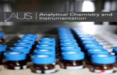 Analytical Chemistry and Instrumentation - LAUS · Analytical Chemistry and Instrumentation Due to our diverse and modern analytical equipment, we are capable to examine analytically