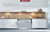 Classic Plus 3D - Miele · Classic Plus 3D Fully Integrated Dishwasher Page 3 of 5 INSTALLATION SPECIFICATIONS Drain - 4 ft 11 in (1.5 m) flexible drain hose. (Connects from lower