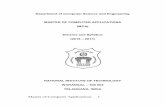 Department of Computer Science and Engineering MASTER OF ... · Department of computer science and engineering Master of Computer Applications Course Structure (effective from A.Y.