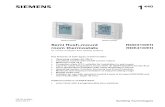 Semi flush-mount RDD310/EH room thermostats …...Siemens RDD31/EH, RDE410/EH - Semi flush-mount room thermostats CB1N1440en Building Technologies for electric floor heating system