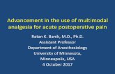 Advancement in the use of multimodal analgesia for acute ...bsabd.com/final/wp-content/uploads/2017/10/... · Advancement in the use of multimodal analgesia for acute postoperative