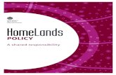 A shared responsibili ty · 2015-03-06 · 1 Hom eLand s Poli cy March 2015 . Homelands - a shared responsibili ty . The Northern Territory Government acknowledges the importance