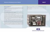 Neutral Displacement Relay - Easun ReyrolleNeutral Displacement Relay B37 The policy of Easun Reyrolle is one of continuous improvement and development. The company therefore reserves