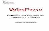 Manual de control de Accesos SOFTWARE... · Impresora instalada en Windows ( para permitir acceder a los reportes ). ... no intente instalar una versión de programa si ya existe