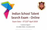 Indian School Talent Search Exam - Online · 2020-04-02 · Title: Indian School Talent Search Exam - Online Author: Vikash Created Date: 4/2/2020 11:35:49 PM
