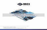 MANUAL DE USUARIO - MCI Electronics€¦ · Resistencias pull-up disponibles para comunicación I2C (pines digitales D2 y D3) Socket compatible con formato XBee, con regulador de