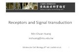 Receptors and Signal transductionhomepage.ntu.edu.tw/~mchuang/Receptor signaling.pdf · Molecular thCell Biology 6 ed. Lodish et al. 1. 3. IlllIntracellular siliignaling pathways