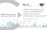 UDN-Urban Financing: How can URBIS help cities unlock and ... · •Identifying the financial needs and financing sources 2.Financing 1 month –1 year •Submitting information for