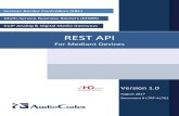 REST API - AudioCodes · REST API 1. Overview Mediant Devices 3 REST API 1 Overview The REST API is designed for developers who wish to programmatically integrate the Mediant Gateway