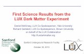 First Science Results from the LUX Dark Matter Experiment - Physics …123.physics.ucdavis.edu/week_10_files/LUX_First_Results.pdf · 2013-11-17 · First Science Results from the