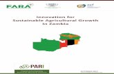 Innovation for Sustainable Agricultural Growth in …...Innovation for Sustainable Agricultural Growth in Zambia ACKNOWLEDGEMENTS The paper Áas de Àeloped ithi the projet Progra