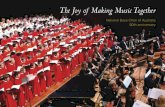The Joy of Making Music Together - National Boys …...The Joy of Making Music Together National Boys Choir of Australia 50th anniversary The joy of making music together remains strong,