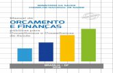 Manual de OrçaMENTO E FiNaNças · PS (Plano de Saúde, quadrienal), PAS (Programação Anual de Saúde) e os relatórios RQPC (Relatório Quadrimestral de Prestação de Contas)