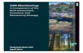 AIM-Monitoring: A Component of the BLM Assessment ...2 MMonitoring: A Component of the BLM Assessment, Inventory, and Monitoring Strategy Benefits of using AIM–Monitoring AIM Element