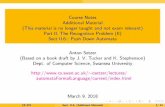 Course Notes Additional Material (This material is …csetzer/lectures/automataFormal...Course Notes Additional Material (This material is no longer taught and not exam relevant) Part