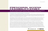 PRESCHOOL ACCESS FEASIBILITY STUDY - dodea.edu...PRESCHOOL ACCESS FEASIBILITY STUDY This study is the result of a partnership funded by the Department of Defense between the Office