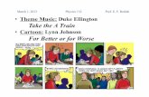 Theme Music: Duke Ellington Take the A Train · 3/1/13 1 Physics$132 • Theme Music: Duke Ellington Take the A Train • Cartoon: Lynn Johnson For Better or for Worse March 1, 2013
