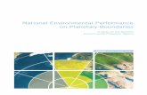 National Environmental Performance on Planetary Boundaries€¦ · National Environmental Performance on Planetary Boundaries 4 Acknowledgements This study on downscaling the PBs
